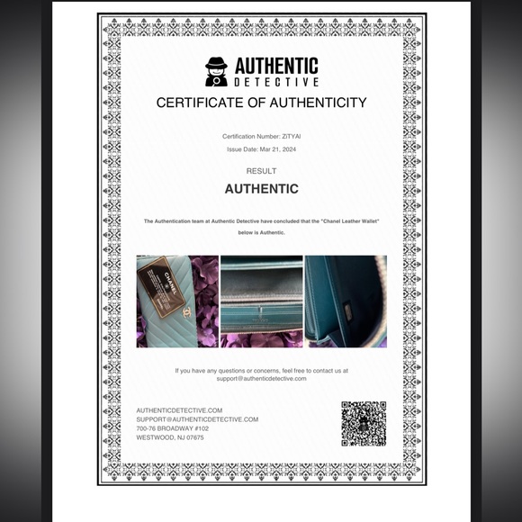 CHANEL Rare 2018 Metiers d’Art 2018 Turquoise Chevron Zipped Wallet - Picture 16 of 16